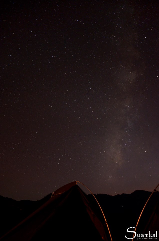 Cielo stellato sull'Himalaya