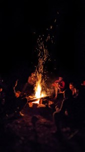 Camp Fire nel bosco